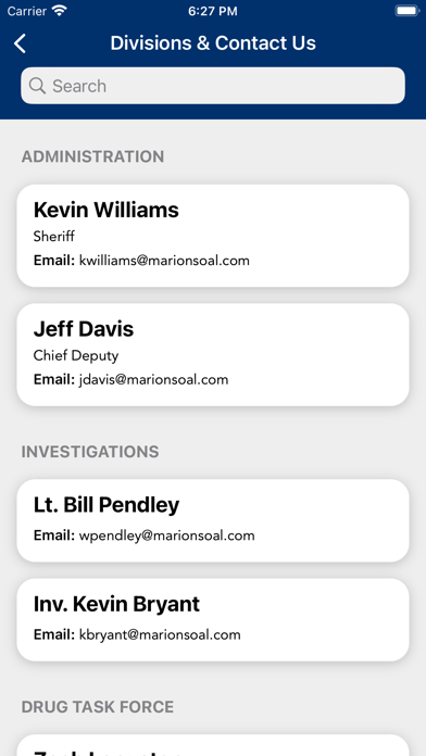 Marion County AL Public Safety iPhone screenshot 2 - Lifestyle app
