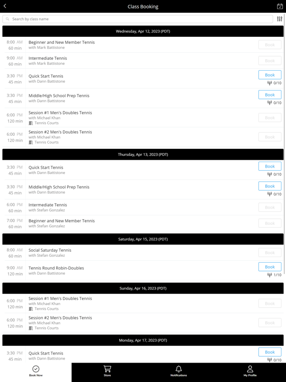 Lake Las Vegas Sports Club iPad screenshot 3 - Health & Fitness app
