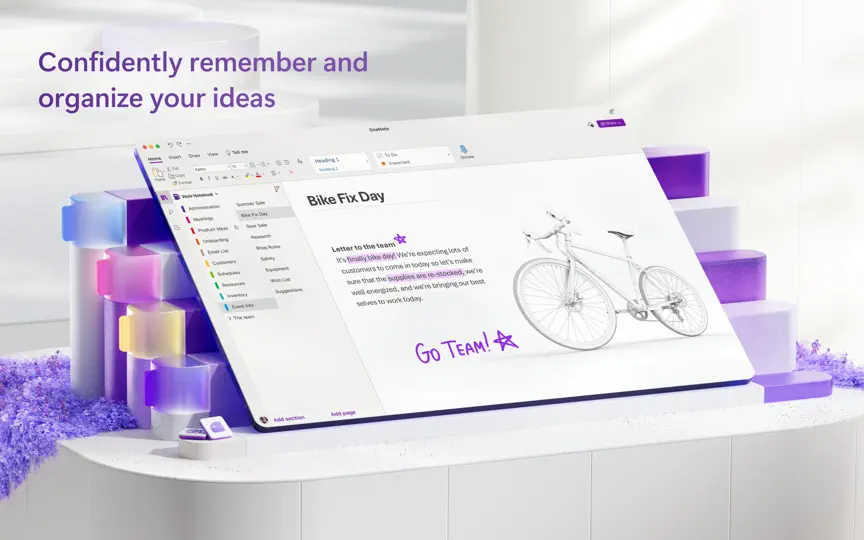 Microsoft OneNote iPhone Screenshot 1