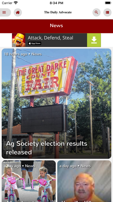 Greenville Daily Advocate Screenshot