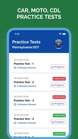 Game screenshot PennDOT PA DMV Permit Test mod apk