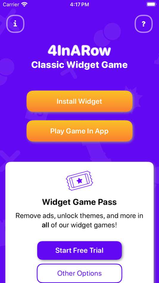 4 In A Row Classic Widget Game - 1.0.2 - (macOS)