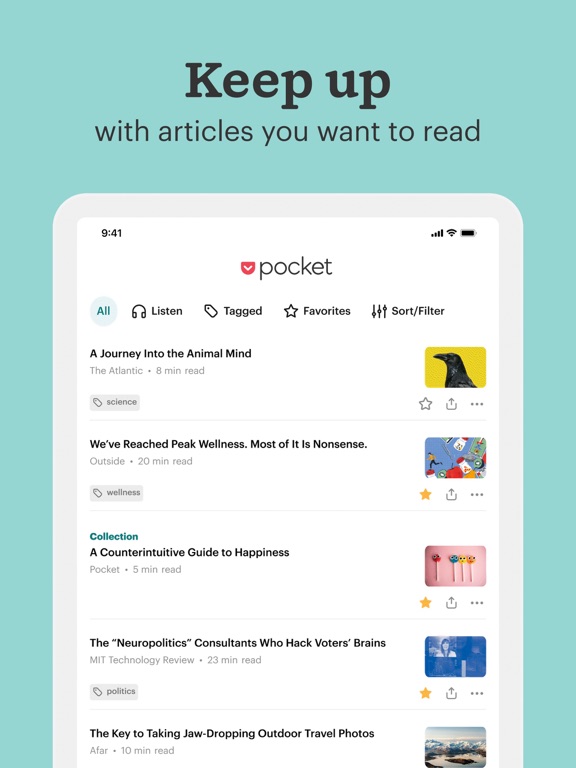 Screenshot #1 for Pocket: Stay Informed