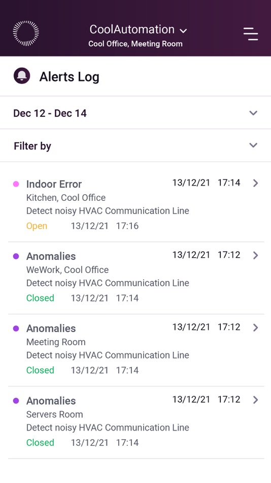 #1. Professional Control App (iOS) 来自: CoolAutomation