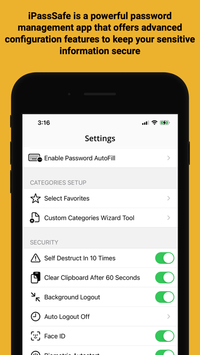 Password Safe - iPassSafe Screenshot