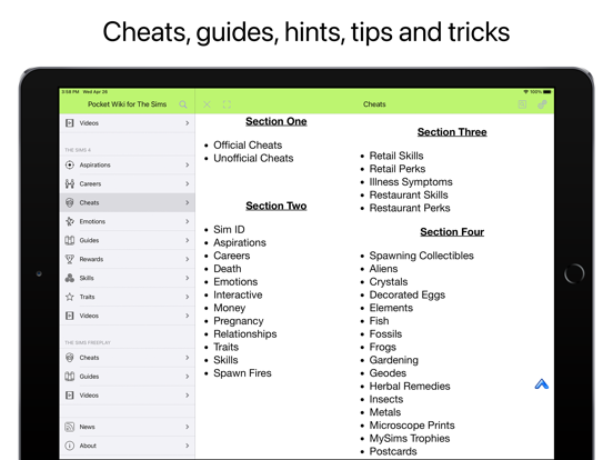 Screenshot #6 pour Pocket Wiki for The Sims