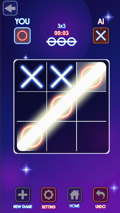 Tic Tac Toe Neon - 2 Player Screenshot