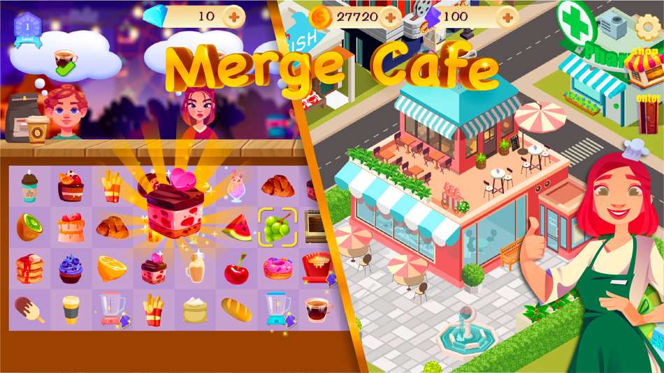 #1. Merge Cafe: Chef Cooking Game (iOS) 由: TWIGFUN STUDIO INC.