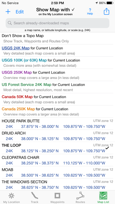 iHikeGPS : Classic Topo Mapsのおすすめ画像7