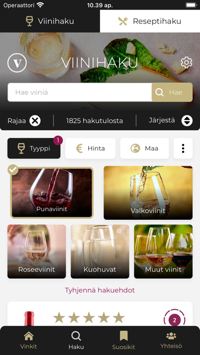 Viinivinkki Screenshot