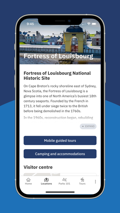 Parks Canada App Screenshot