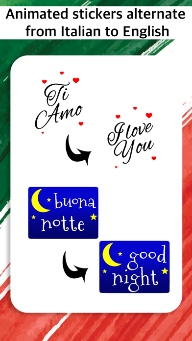 Italian to English Stickers Screenshot