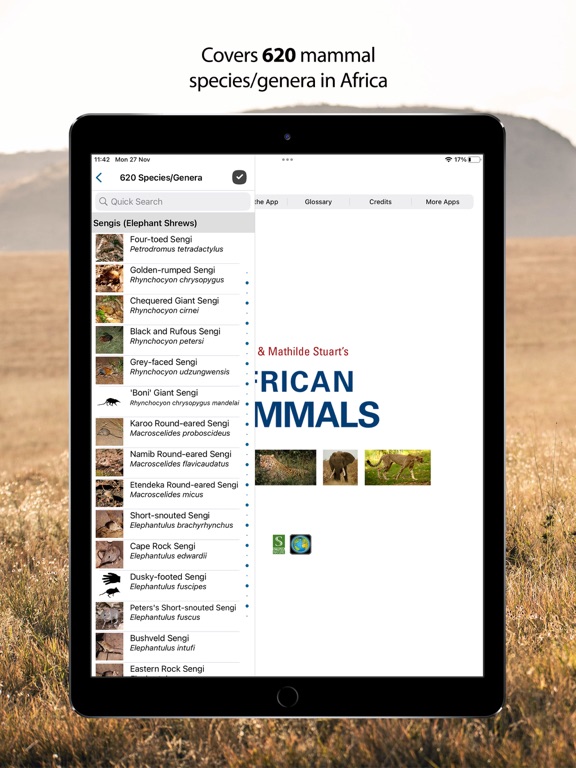 Screenshot #1 for Stuarts’ African Mammals