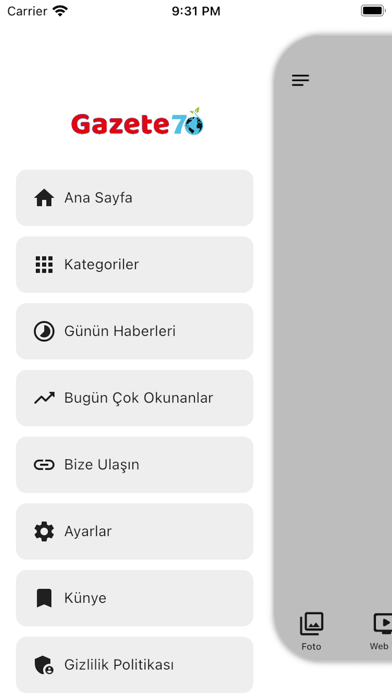Gazete 70 Screenshot