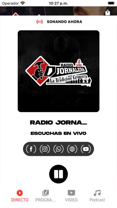 Radio Jornalera Screenshot