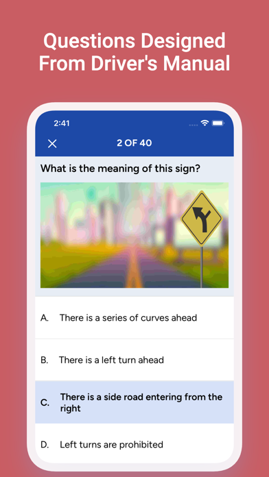 Louisiana DMV Practice Test Screenshot