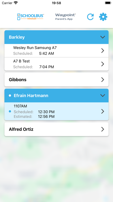 Waypoint® Parents App Screenshot