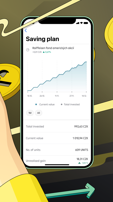 Raiffeisen mobile investing Screenshot