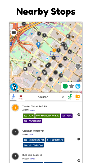 Houston Transit Metro Screenshot