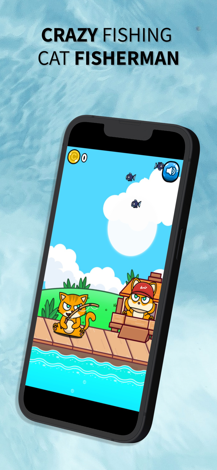 Crazy Fishing - Cat Fisherman