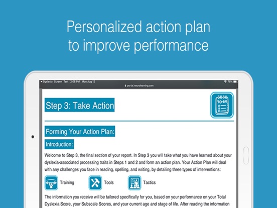 Dyslexia Test: School & Pro iPad screenshot 7 - Education app