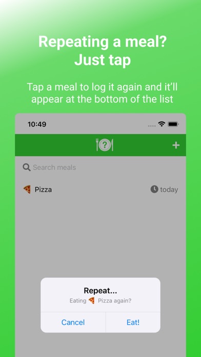 What to Eat? - Meal Tracking Screenshot