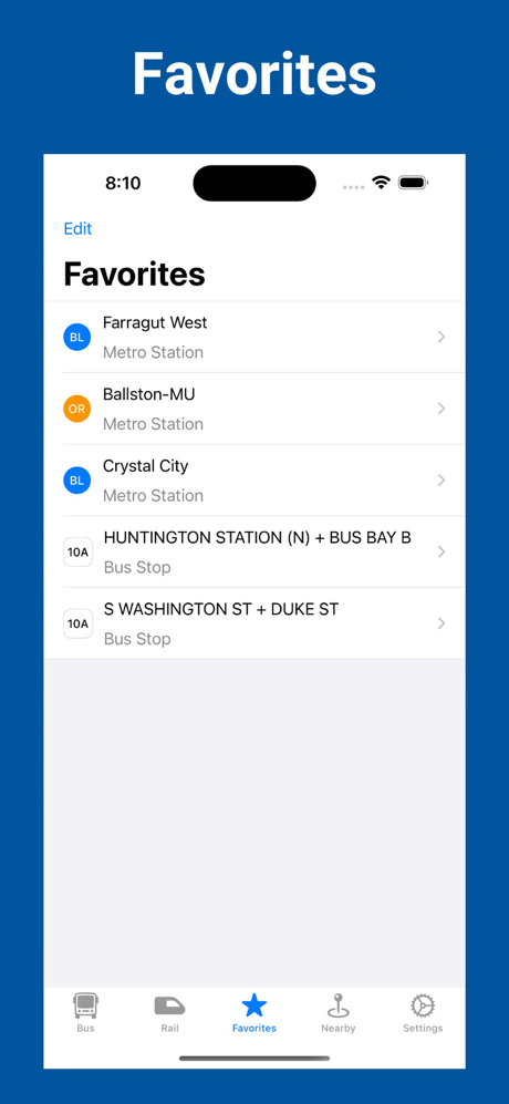 DC Metro & Bus – Schedules screenshot 5