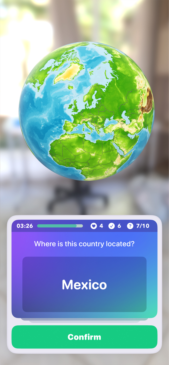 GeoGeek AR - Geography Quiz