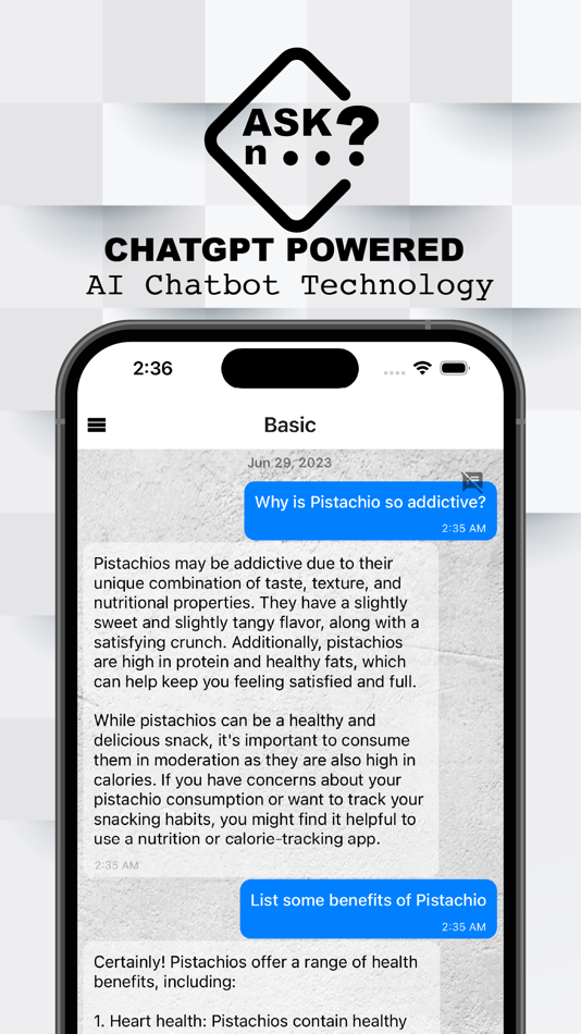 #1. Chatting AI, Chatbot w AskN AI (iOS) 来自: Learn to Sing - Vocal Warmups, Singing Lessons, Ear Training, Karaoke