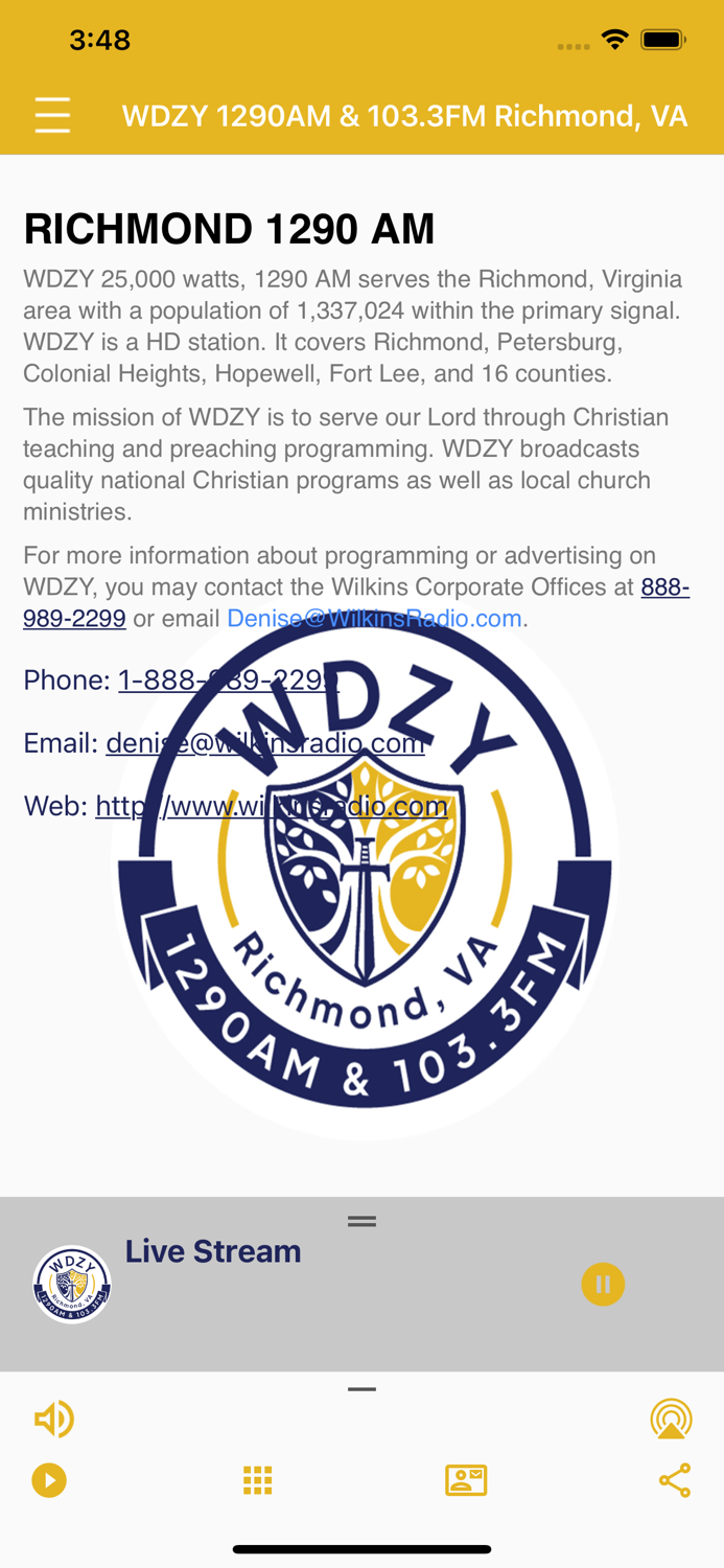 WDZY AM1290 and FM103.3 Radio