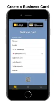 bizcard widget iphone screenshot 1