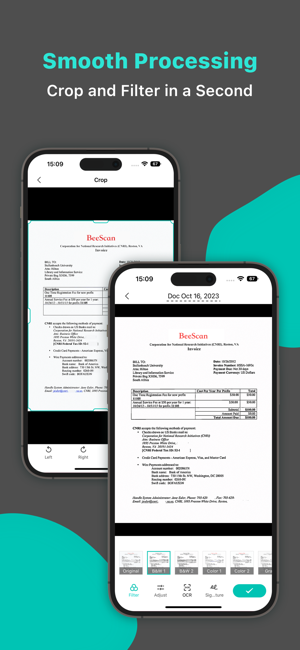 BeeScan - Screenshot der PDF-Scanner-App