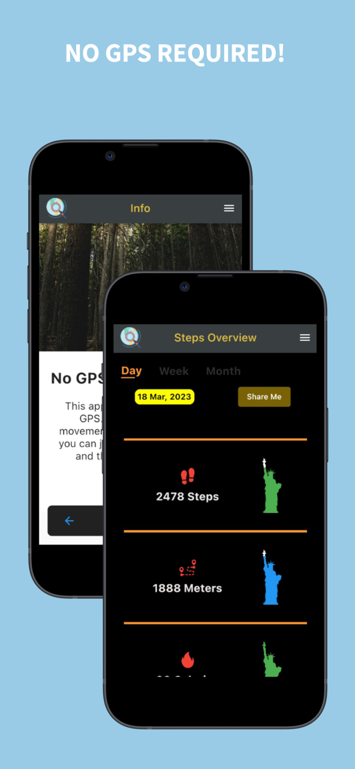 Virtual Walking Step Tracker