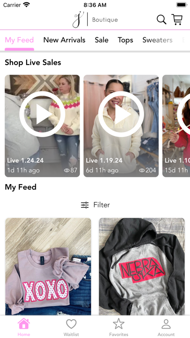 j boutique ne Screenshot