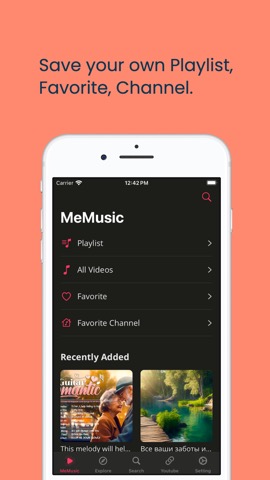 MeMusic - 音楽を聴く、ビデオを見るのおすすめ画像1