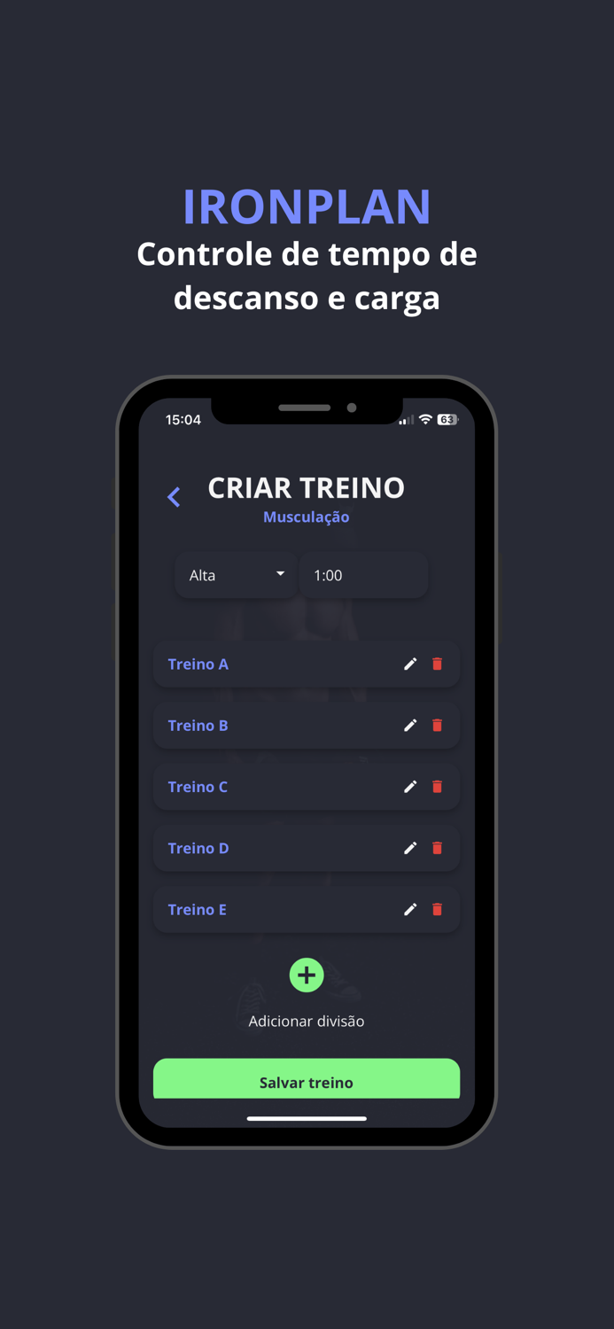 IronPlan - APP de treinos