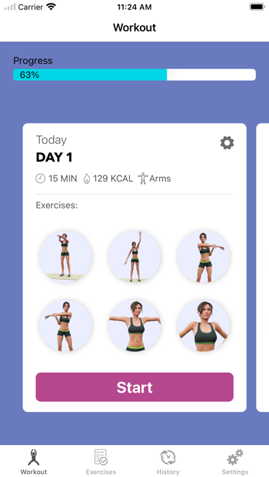Arms Shoulders Workout 30 Days Screenshot