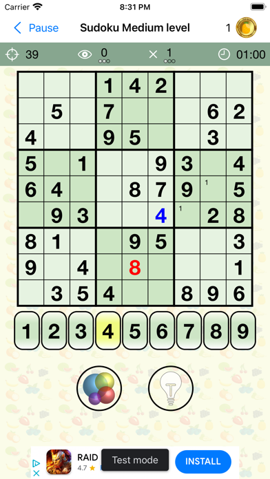 Frudoku Lite Screenshot