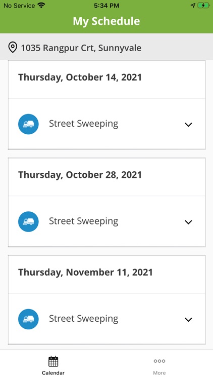 Sunnyvale Street Sweeping