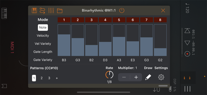 Binarhythmic Rhythm Generator