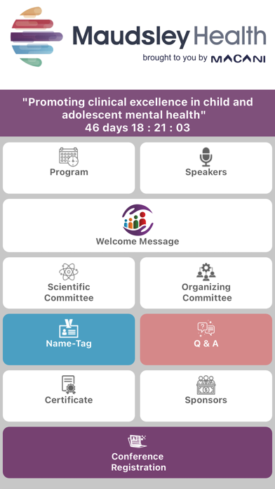 Maudsley Health Conference Screenshot
