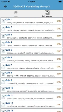 Game screenshot 4500 ACT Vocabulary hack