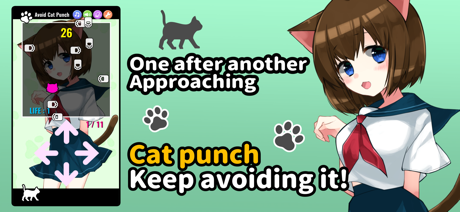 Avoid Cat Girl Punch! screenshot 2