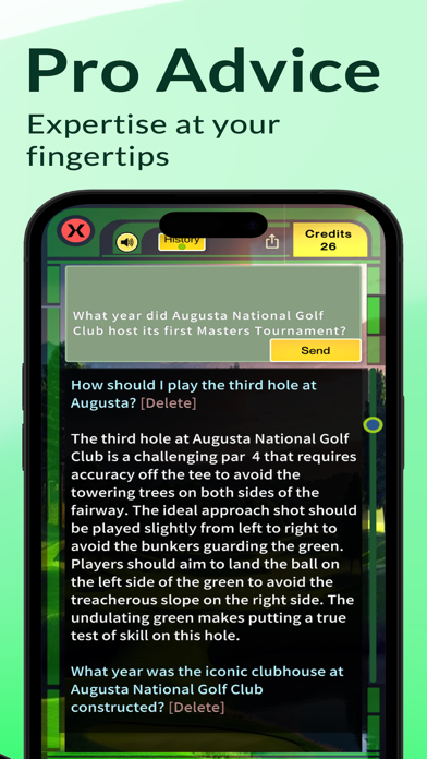 Golf Caddie - Ask a Sports Pro Screenshot