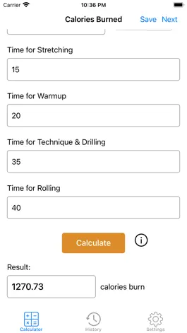 Game screenshot BJJ Calculator - Calories Burn apk