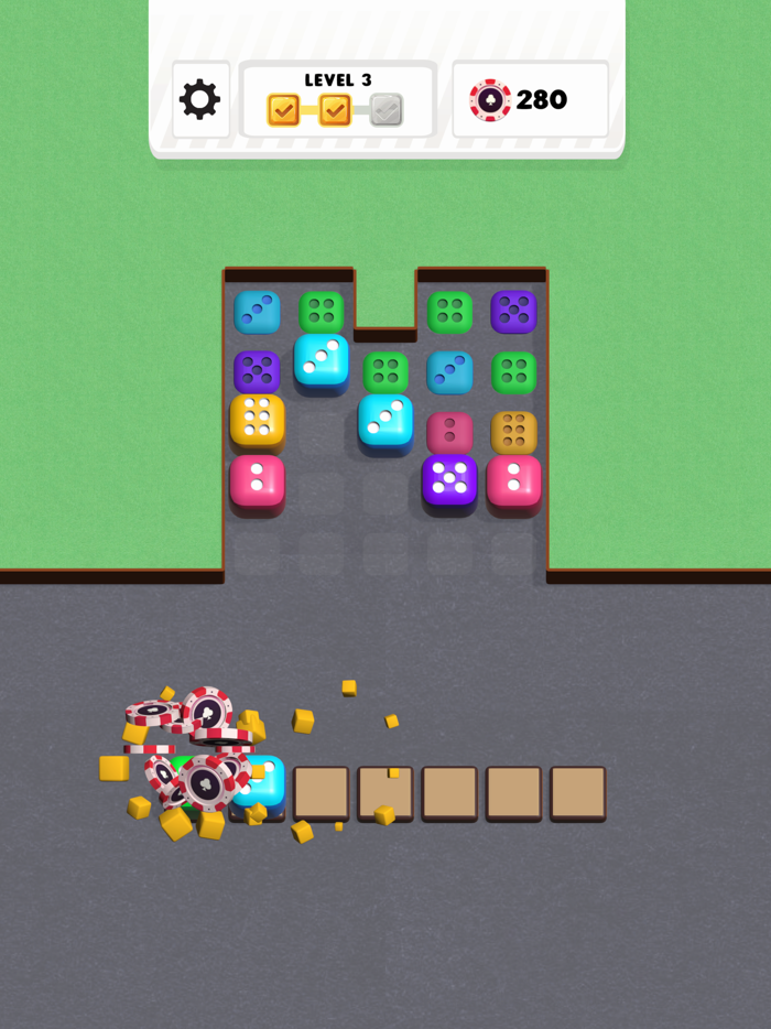 Dice Stack - Merge and Clear