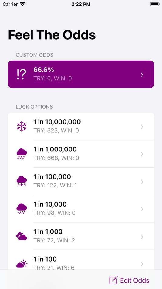 #6. Feel The Odds (iOS) 由: Yao Xiao