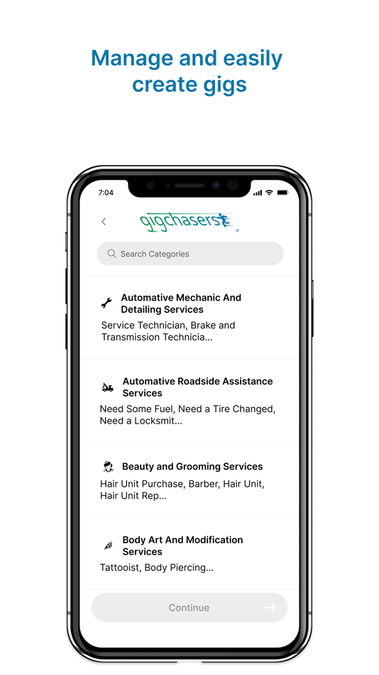 #3. Gigchasers (iOS) 由: YANUNE LLC