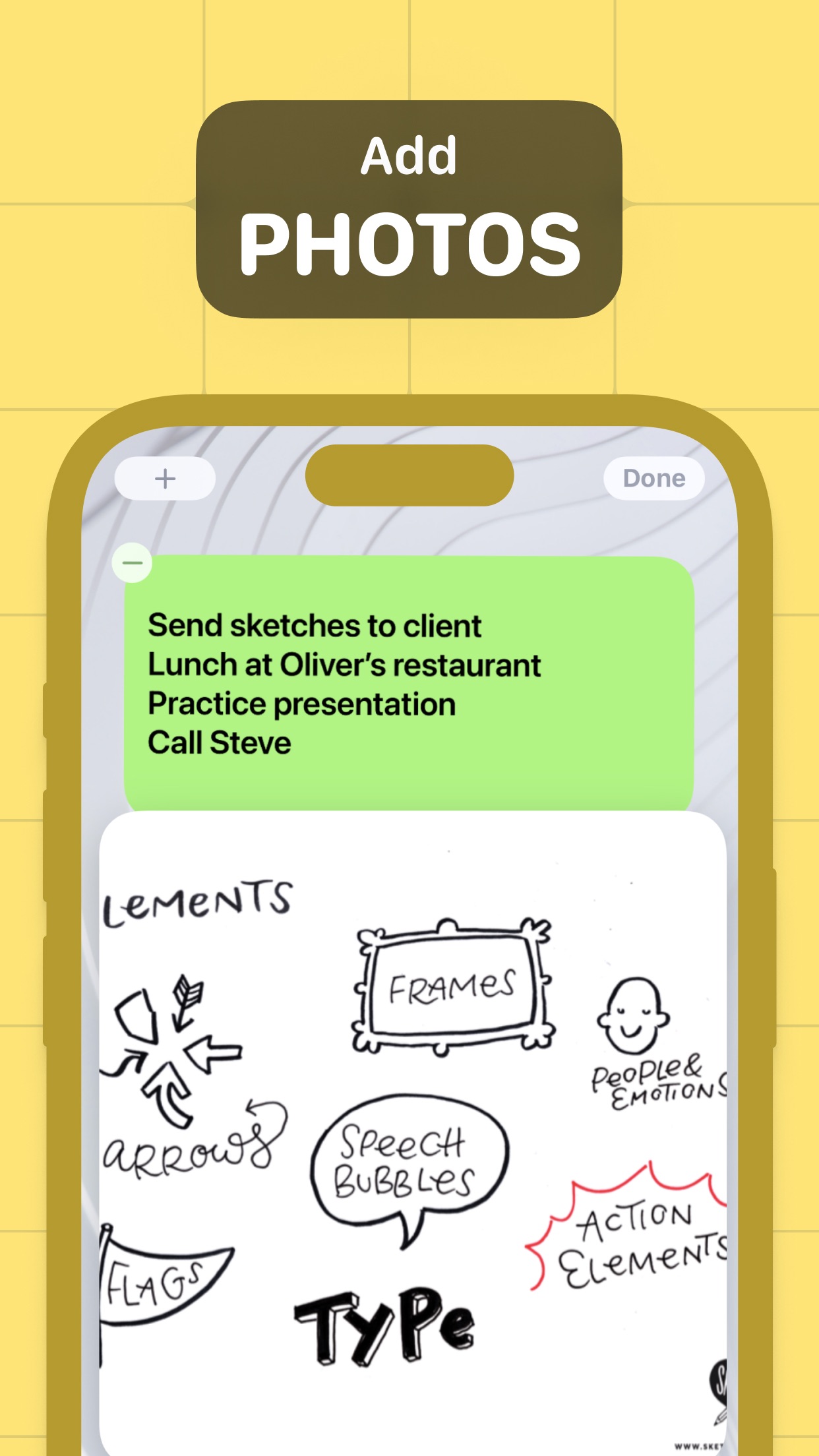 Screenshot do app Sticky Notes Widget
