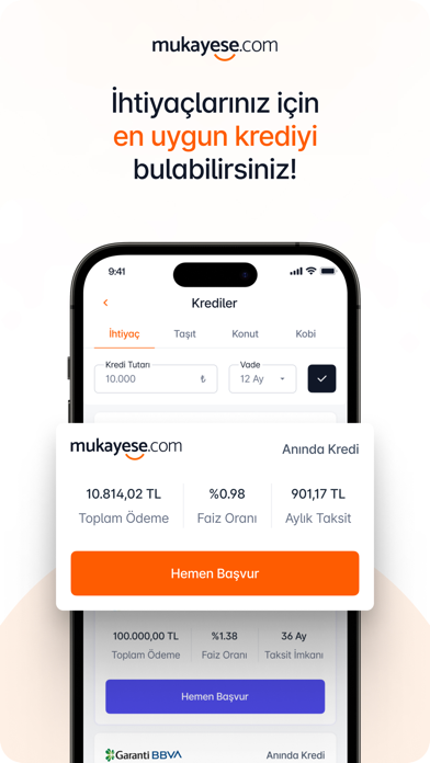 Mukayese - Finansal Asistan Screenshot